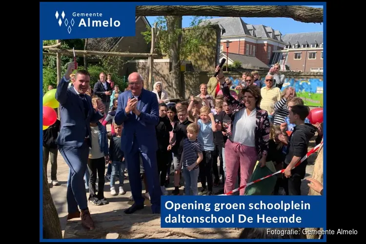 Nieuw groen schoolplein voor basisschool De Heemde