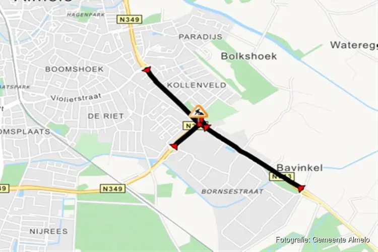 Wegwerkzaamheden Van Rechteren Limpurgsingel