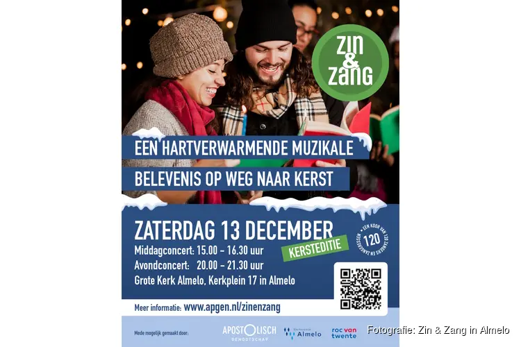 Zin & Zang in Almelo: Een hartverwarmende muzikale belevenis op weg naar kerst op zaterdag 13 december