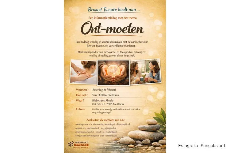 Bewust Twente organiseert een bijeenkomst met het thema “Ont-moeten”