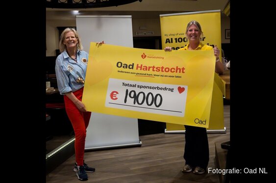 Oad Hartstocht levert € 19.000 op voor de Hartstichting
